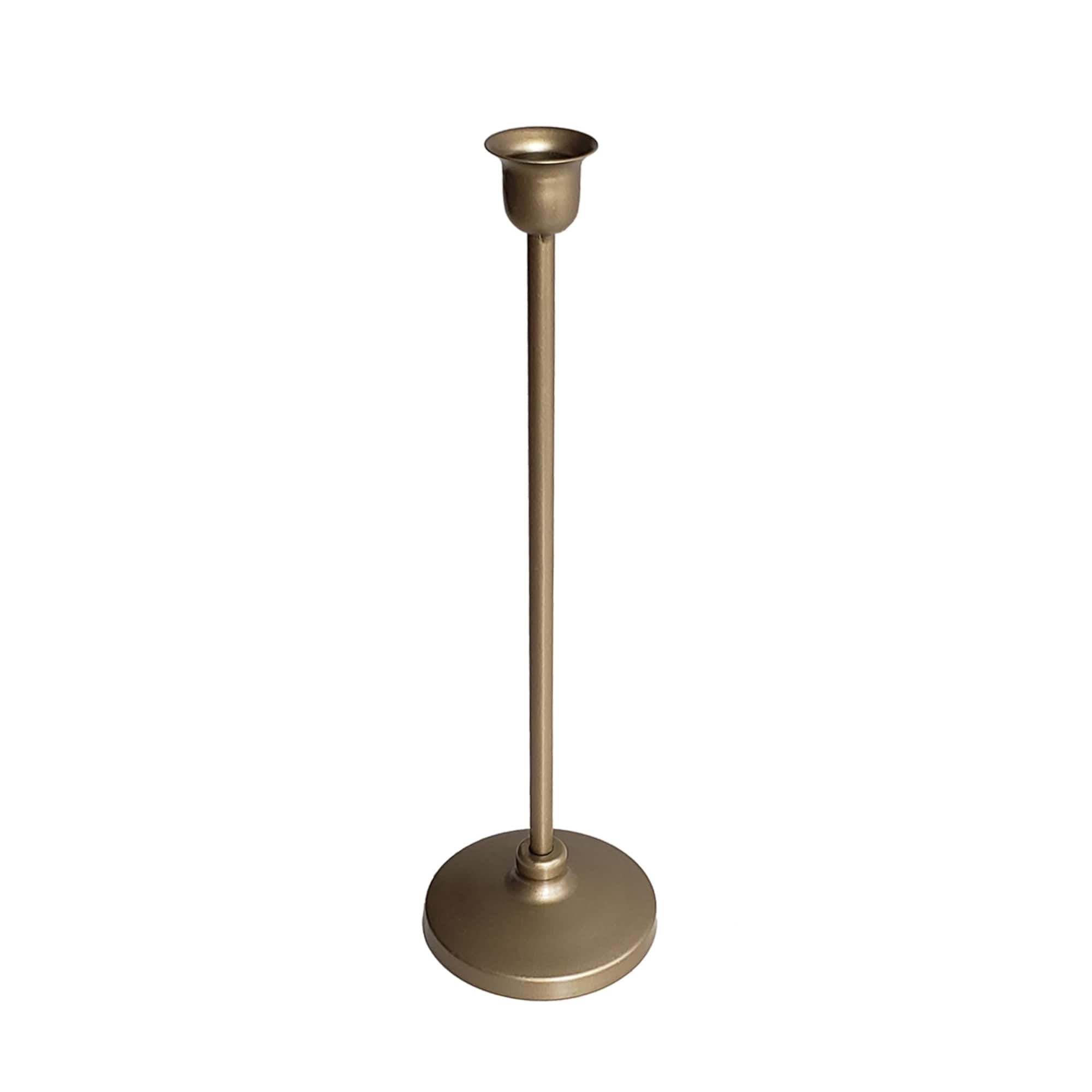 Gold Metal Taper Candle Holder by Ashland